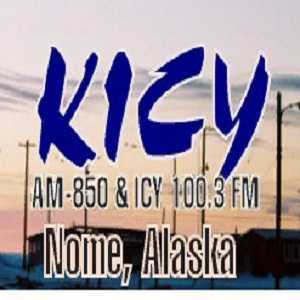 Логотип онлайн радио KICY AM-850 (Аляска)